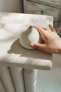 Hiện đại tối giản <span class=keywords><strong>sofa</strong></span> góc bên bảng Nhật Bản wabi-sabi phong cách nhỏ bên bảng với đá kết cấu lớp phủ khoáng sản - Product Image 6