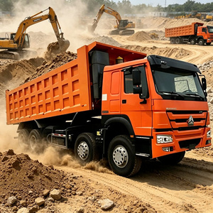 Camion benne de chantier HOWO 8x4 12 roues diesel 40 tonnes pour le déblaiement de chantier et l'élimination des débris, camion benne lourd - Product Image 5