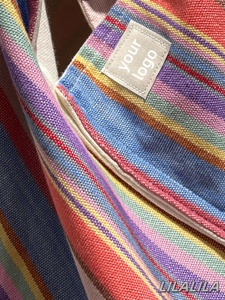 Summer New Fashion <b>Large</b> Capacity Eco-friendly Durable <b>Canvas</b> Shopping <b>Bag</b> Ladies Beach Handbag with Custom Logo - Product Image 5