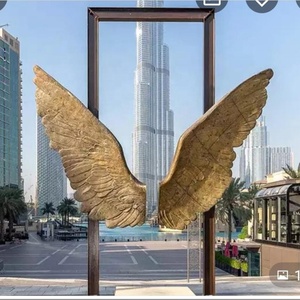 Escultura de Metal Moderna de Gran Tamaño, Arte, Paisaje, Estatua de Jardín para Exteriores, Escultura de Bronce Fundido, Alas de Ángel de México en el <span class=keywords><strong>Centro</strong></span> de Dubái - Product Image 2