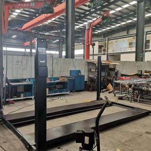 Mesin pengangkat parkir mobil, peralatan Penyelaras roda Lift garasi 4-Post kapasitas tinggi 3.6t untuk pengemasan mobil - Product Image 5