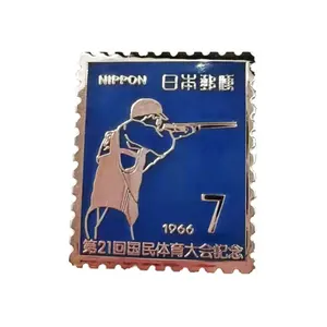 Épingles personnalisées en métal Logo émail Épinglette Cadeaux Insigne souvenir Tampon japonais personnalisé Épingle en émail dur