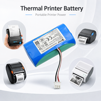 Paket Baterai Li-ion 7.4V 18650 1500mAh 2S1P dengan Konektor PCM UN38.3 untuk Printer Thermal Printer Label Portabel CE Custom OEM