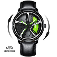 Montre de voiture 3D, montre de jante de voiture, montres de jante, montres de disque de frein, montres de tableau de bord pour hommes