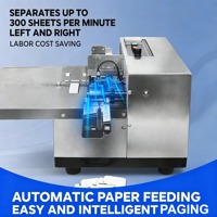 Machine de comptage de papier électrique automatique pour la production de sacs en papier, sachets et pochettes, avec impression de date d'expiration et de code de lot à encre solide, petite taille