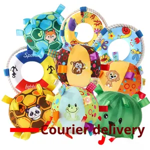 Geborduurde Pluche Voetbal Visuele Touch Interactieve Hond Speelgoed Bal - Product Image 4