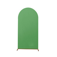 Conjunto de fondo de fiesta de cumpleaños de alta elasticidad de Venta caliente, tela de fondo de arco de decoración de boda semicircular