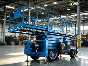 Plataforma elevadora de tijera todoterreno Genie <span class=keywords><strong>GS</strong></span> <span class=keywords><strong>5390</strong></span> usada, 4x4, diésel, autopropulsada, con bomba y motor de origen estadounidense. - Product Image 1