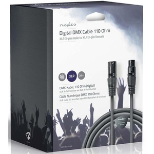 Câble DMX 20m 3 broches XLR mâle vers femelle pour connexions audio-vidéo - Product Image 3