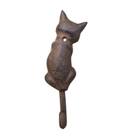 En gros en fonte métal chat crochets décoratifs pour la décoration de la maison