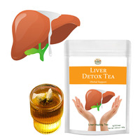 [18 saveurs] Thé détoxifiant pour le foie | Compléments alimentaires à base de plantes | Sachet de thé biologique rafraîchissant pour les yeux