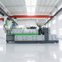 Machine de recyclage de déchets plastiques PP PE à haute efficacité, ligne d'extrusion double en deux étapes pour la production de granulés plastiques uniformes
