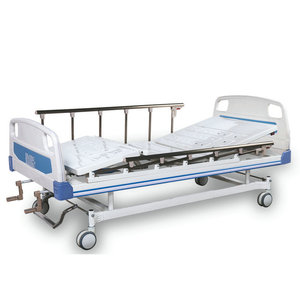 Lit d'hôpital manuel 2150x900x500mm en ABS avec tête de lit pour usage médical et soins à domicile - Product Image 2