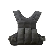 Gilet lesté en PVC pour la remise en forme, avec billes d'acier invisibles, en tissu de plongée, pour la course à pied, excellent confort