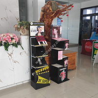 Étagère de présentation pour magasin de détail, en carton ondulé, pliable, présentoir pop-up pour bouteilles, produits cosmétiques et maquillage