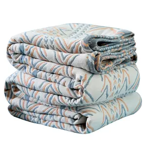 波西米亚四季沙发毯100% 棉定制双面沙发毯被子