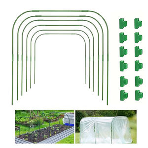 6 ensembles de cerceaux de <span class=keywords><strong>serre</strong></span> pour lits surélevés, cerceaux de jardin détachables, tunnel de jardin sans rouille pour tissu de jardin, cerceaux de jardin - Product Image 1