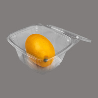 Duurzame, hoge kwaliteit rechthoekige plastic clamshell verpakkingen voor de distributie en bezorging van kant-en-klare maaltijden in supermarkten.