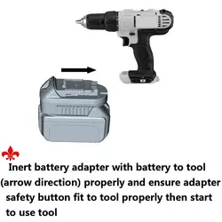 <span class=keywords><strong>Adaptateur</strong></span> de batterie MT20DL converti pour batterie Li-ion Makita <span class=keywords><strong>18V</strong></span> en outils lithium-ion <span class=keywords><strong>DeWalt</strong></span> <span class=keywords><strong>18V</strong></span>/<span class=keywords><strong>20V</strong></span> - Product Image 3
