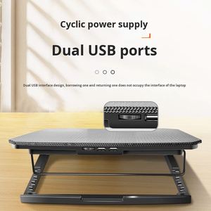 S200C High-End Version Laptop Cooler 15.6inch Stand with <b>Plastic</b> + Metal <b>Mesh</b> Desktop Support Factory Wholesale - Product Image 3