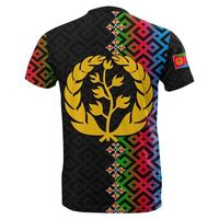 Camiseta vintage con diseño de Eritrea personalizada gratuita para hombre, precio al por mayor, camisetas blancas de verano para niños, camiseta de talla grande para hombre
