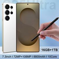 Smartphone 5G haute performance S25 Ultra Deca Core 16 Go + 1 To, écran 7,3 pouces, stylet intégré, appareil photo 108 MP, téléphone de jeu Android