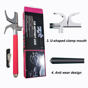 विरोधी चोरी कार के स्टीयरिंग व्हील लॉक यूनिवर्सल समायोज्य दूरबीन आत्मरक्षा कार के स्टीयरिंग व्हील लॉक - Product Image 2