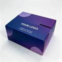 Caja de Embalaje Corrugada para Ropa, Caja de Envío Autosellable Personalizada, Caja con Cierre para Zapatos