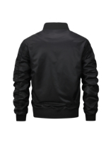 Blouson Bomber Grande Taille Personnalisable en Polyester Léger et Respirant, Imperméable, Style Décontracté avec Fermeture Éclair – Vente en Gros