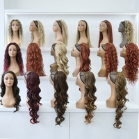Extensions de cheveux synthétiques ondulés Julianna Wholesale Futura Hairpieces à enrouler avec pince à griffes et cordon de serrage