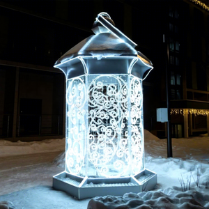 Linterna Tradicional de Ramadán con Iluminación LED para Decoración Exterior de Navidad y Eid - Product Image 1