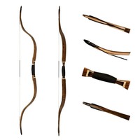 Fournitures d'usine faites à la main 20-50lbs mongol AF tir à l'arc arc classique avec arc de cheval professionnel et flèche pour la chasse