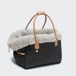 Lüks köpek taşıyıcı çanta cabrio çanta güvenli taşıma için takviyeli tabanı ile şık küçük köpek taşıyıcı - Product Image 1