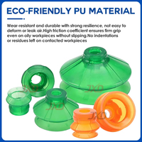 Ventouse à soufflet JXD SPB1-10 (Diamètre extérieur 10 mm) - Ventouses à soufflet 1.5 avec plaquettes en NBR et caoutchouc silicone pour pinces robotiques et automatisation