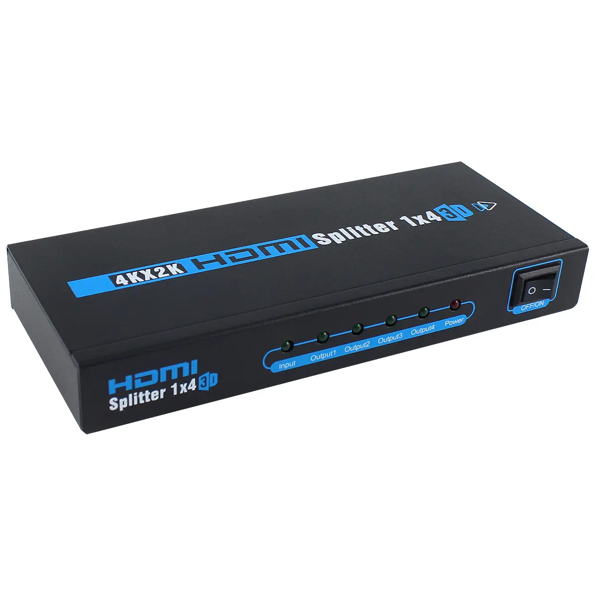 Splitter HDMI Kecepatan Tinggi 3D Ultra HD 4K 2K 1X4 Port 1 Input Ke 4 Output OEM ODM 3d 2K 4K Hdmi Splitter 1 In 4 Out