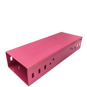 รางเคเบิลเหล็กชุบสังกะสีกันสนิมกันน้ำ ขนาด 100*100 มม. สำหรับงานภายนอกอาคาร เคลือบด้วยผงสี ขายส่ง - Product Image 4