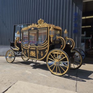 Calèche royale à vendre, calèche de mariage en forme de citrouille, calèche électrique de mariage pour visites touristiques, fabriquée en Chine, dépôt requis - Product Image 3