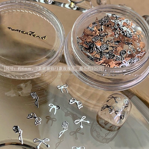 Tôle 3D ultra-mince pour bijoux d'art d'<span class=keywords><strong>ongle</strong></span> Exquis Bow Letter Rose Star Awns pour Noël Nouvel An Décor pour ordinateur - Product Image 4