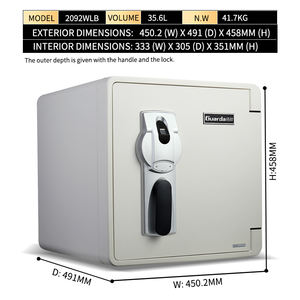 2092WLB coffre-fort à empreintes digitales, stockage <span class=keywords><strong>Secret</strong></span> caché, coffres-forts étanches au feu - Product Image 2