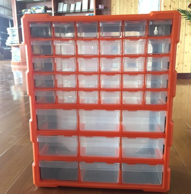 Plastic Parts Storage Hardware and Craft Cabinet With 39 Drawers