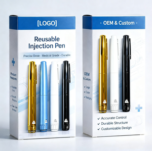 Custom Logo Reusable Automatic Dosing <b>Pen</b> for 3ml Peptide Cartridge with Protective <b>Box</b> Packaging - Product Image 3