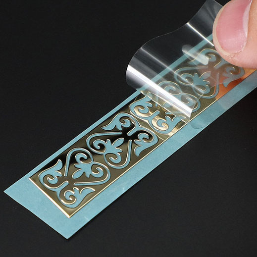 Custom Logo Metallic 3D Metal Sticker Vinyl 3D Metal Transfer Foil Labels for Perfume Packaging