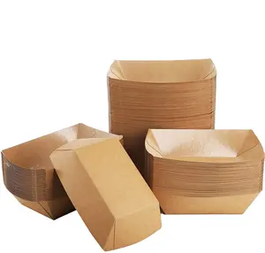 Versatile paper fast food tray Items 