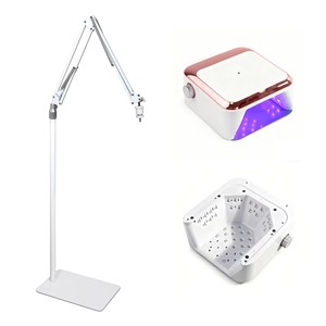 Lampe à ongles rechargeable, tabouret de manucure, tabouret de pédicure 360 °   Lampe sur pied rotative à 360° de 54W pour salon de beauté - Product Image 2