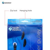 Sachet Mylar Personnalisable Fini Mat avec Fermeture Zip Refermable et Trou de Suspension pour Présentation en Magasin