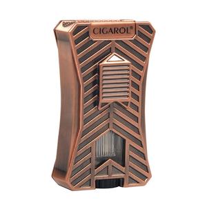 Vente en gros de cigarettes personnalisées, Jet de flamme droit bleu flamme imperméable rechargeable cigare torche briquet - Product Image 4