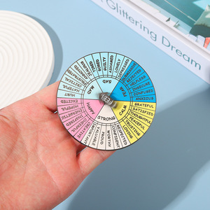 Xoay tròn trái tim bánh xe xoay lựa chọn khó khăn lựa chọn khó khăn kim loại cứng men pins - Product Image 3