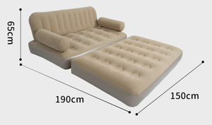 Automatic Inflatable Modern <b>Sofa</b> <b>Bed</b> Outdoor Portable <b>Folding</b> Camping Tent Living Room Air Mattress Flocking Material - Product Image 3