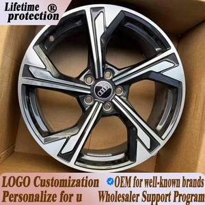 Jantes forgées 18-21 pouces à cinq rayons Gunmetal Gloss Face 5x112 66.6mm pour <span class=keywords><strong>Audi</strong></span> RS3 RS5 <span class=keywords><strong>RS6</strong></span> RS7 A3 A4 A5 A6 A7 A8 En stock - Product Image 1