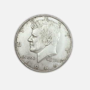 Moneda Americana Antigua de 1964, Medio Dólar <span class=keywords><strong>Kennedy</strong></span>, Material de Cobre, Plateada, Monedas Conmemorativas - Product Image 3